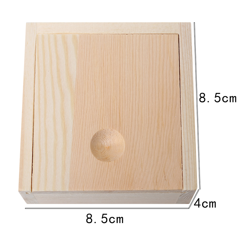 Caja de almacenamiento para dulces, caja de almacenamiento para joyas hecha a mano de Color Natural, caja de jabón, caja de empaquetado de madera con anillo de madera, caja organizadora para manualidades