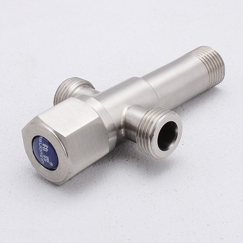 Válvula de ángulo de acero inoxidable G1/2 ", calentador de agua, entrada de inodoro, válvula de parada de agua, grifo, 1way 2way 3way 4way 304