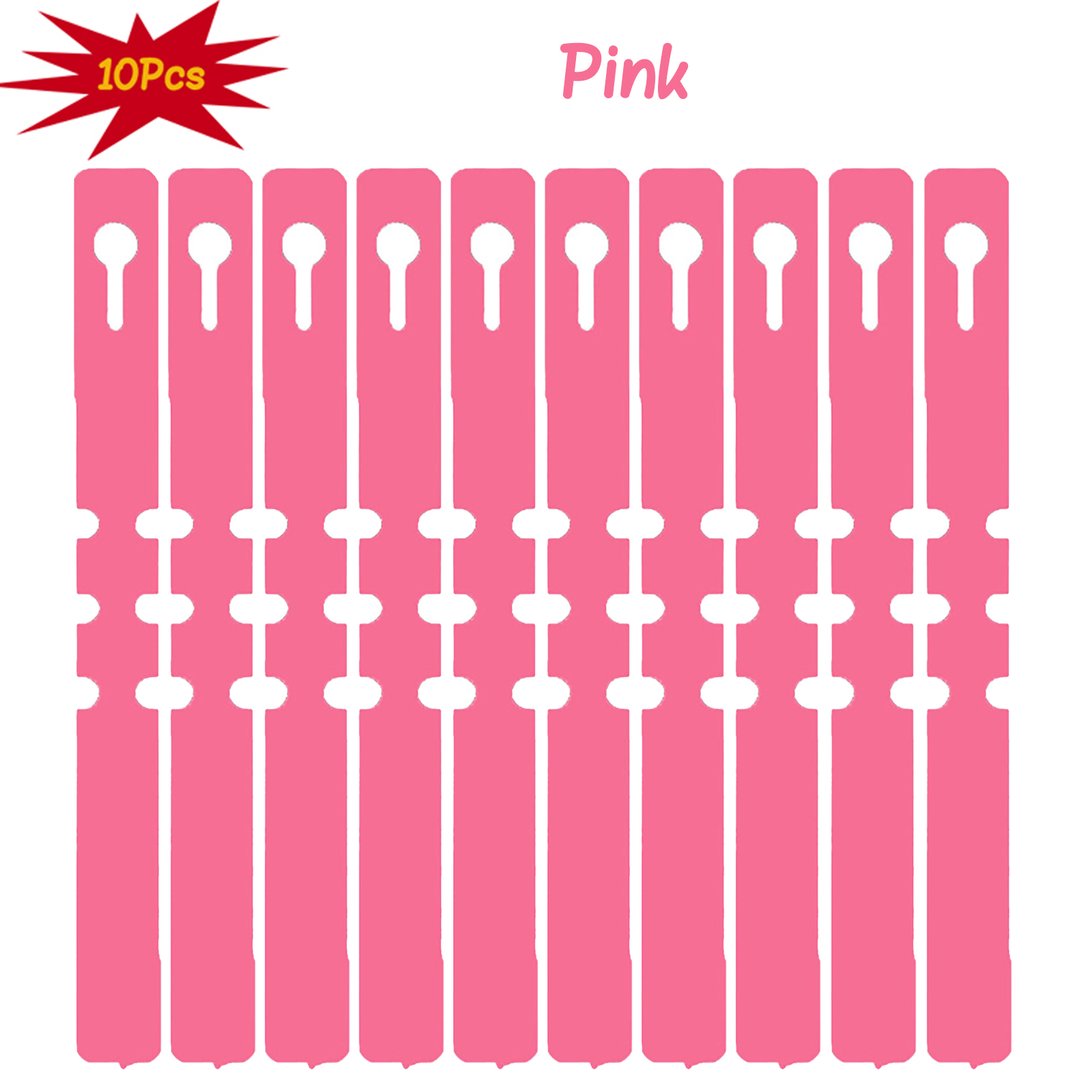 10 etichette da appendere per vivaio, etichette per vasi in plastica, etichette colorate per piante, marcatori impermeabili, piantine, piante in vaso, erbe aromatiche: Rosso