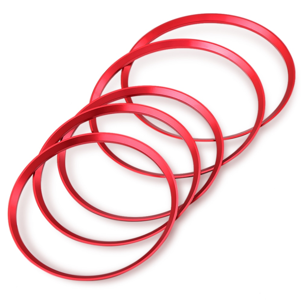 5 stk bil styling, air condition udluftning udløbsring dæksel trim dekoration til mercedes benz ab klasse  w246 w176 amg tilbehør