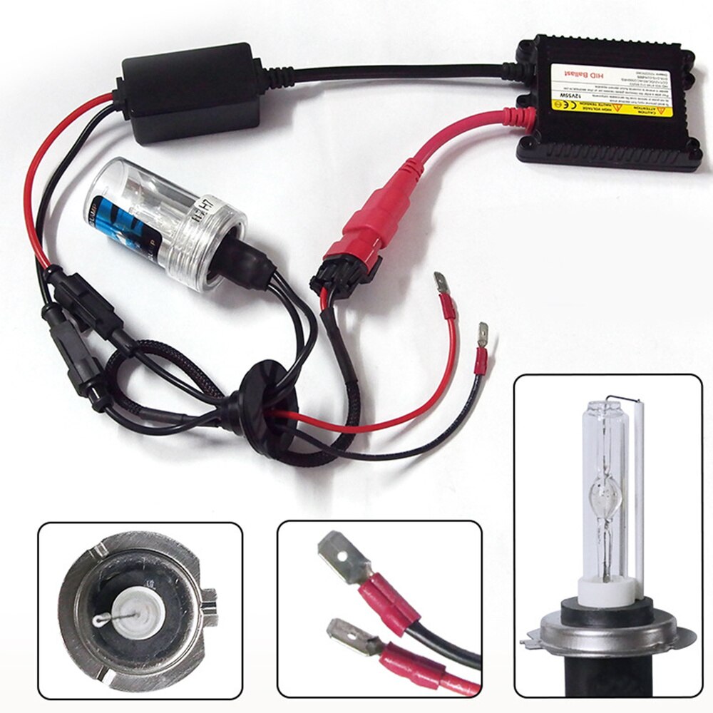 1 Set Xenon HID Kit 6000K DC 12V Xenon Bulb Xenon HID Kit for Auto Car