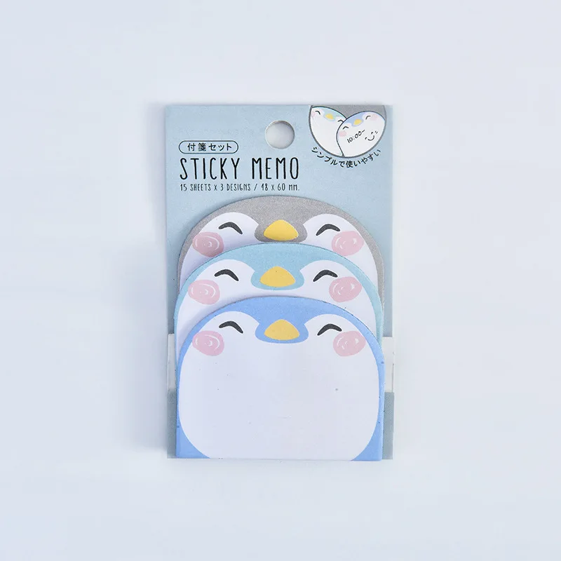 45Sheets Kawaii Paper Sticky Notes Notepad Memo Pads Sticky Notes School Stationery Stickers Posted it Sticky Note Pads: Mixed Color