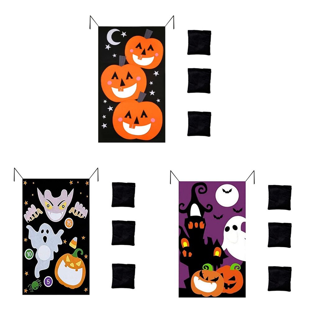Halloween Party Game Levert Zitzakken Halloween Banners Games Pompoen Leuke Voor Kinderen Familie Winkels Games