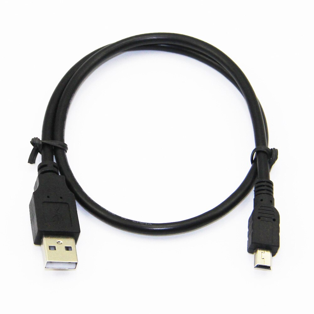 Lballist mini 5- stifts usb-kabel usb 2.0 typ en hane till mini 5p hane folie flätad skärmad 30cm 50cm 1m 1.5m 1.8m 3m 5m