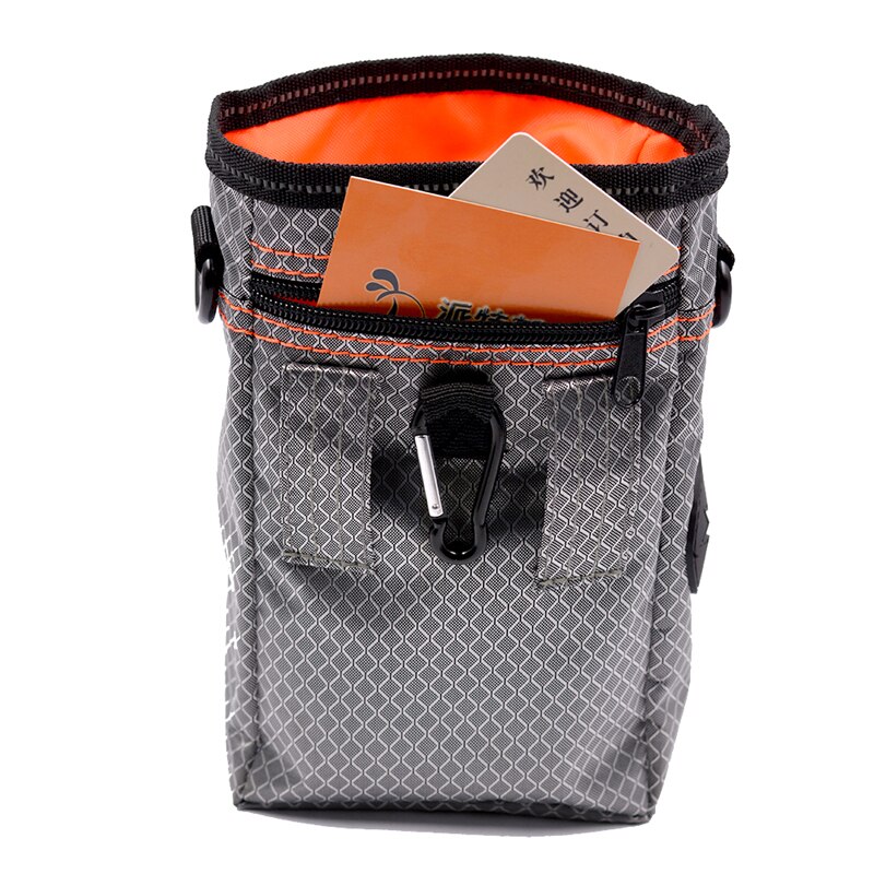 Dog Treat Training bag with Poop Bag Dispenser Pet Dog Walking Food Treat Snack Bag Outdoor Agility Bait Training Pockets
