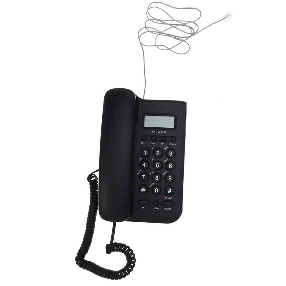 Cordless Intercom Portable Wall Mount Digital Business English Wireless ID Display Hotel Call Home Office Landline Telephone