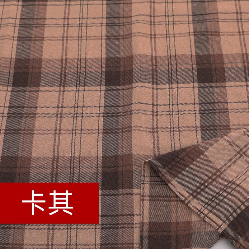 145cm*50cm Grinding Wool Plaid Shirt Fabric JK Clothing Skirt Jacket Pants Household Cloth Fabric DIY Apparel Sewing &amp; Fabric: 009