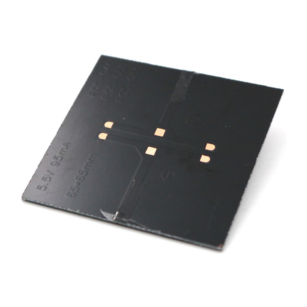 2 stk/parti 5.5 v dc 95ma solcellepanel standard polykrystallinsk 18650 gjør-det-selv 3.7 v batterilademodul mini solcelleleke