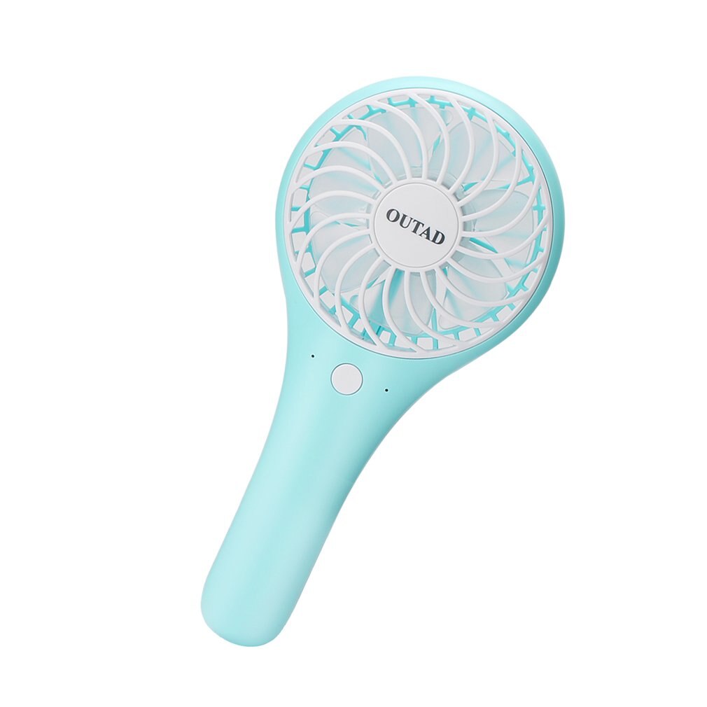 Draagbare mini-usb-waterventilator op batterijen, draagbare kleine ventilator voor buiten, reizen, binnen, kantoor, bureau: Blauw