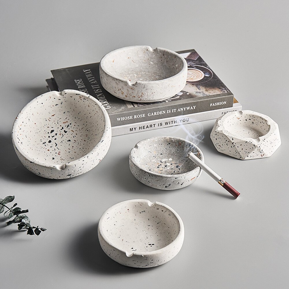 Moderne Cement Asbak Gewone Nordic Thee Tafel Cement Asbak Asbak Huishoudelijke Goederen Asbak Woondecoratie Accessoires