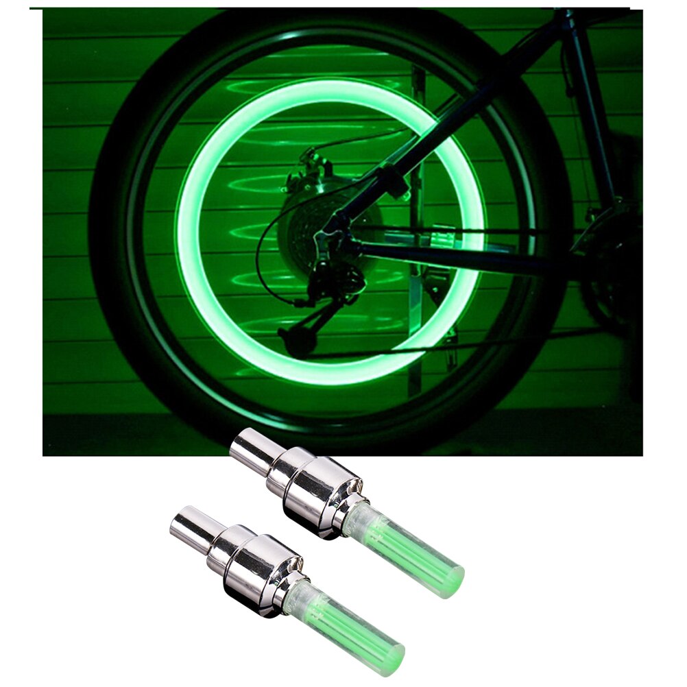 2pcs Motorcycle LED Wheel Lights Tire Valve Cap Covers For Car Mountain Bike Bicycle Wheel Motorcycle Styling For Shipper