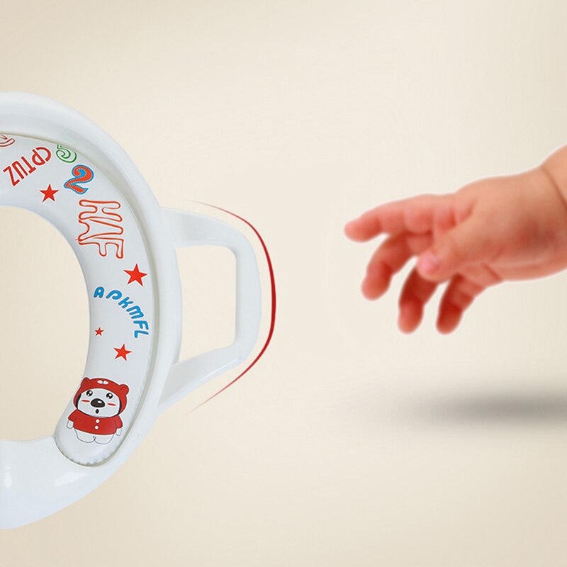 Baby training toilet seat environmental protection children's toilet with handle training seat baby toilet seat