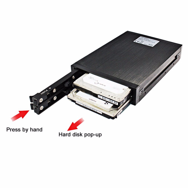 Oimaster He-2005 Dual 2.5 Inch Sata Hdd Internal Enclosure Hard Drive Case Internal Mobile Rack With Led Indicator