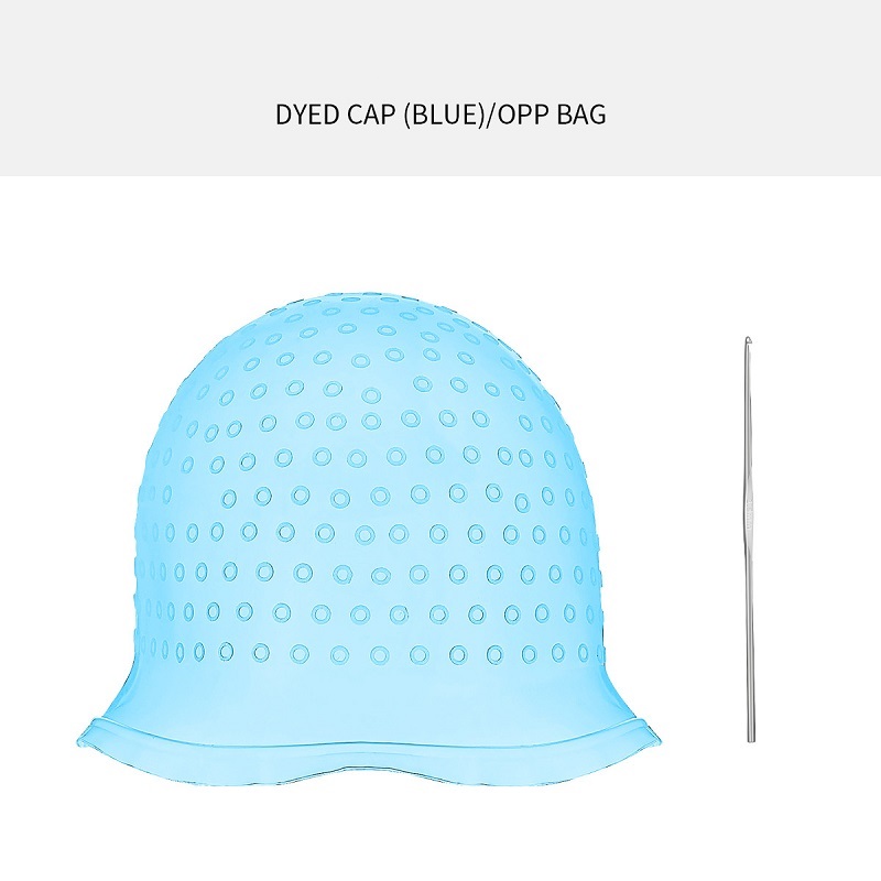 Gorro para teñir el cabello para resaltar la capucha, gorro para teñir el cabello, gorro Meches de silicona para arañazos, gorro para pintar el cabello, gorro para mechas: Gris claro