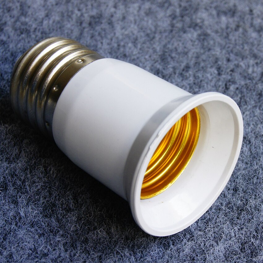 Adaptador de enchufe de luz B22 a E27 convertidor de adaptador de soporte de bombilla de aluminio para lámpara de bombilla LED, PC Shell