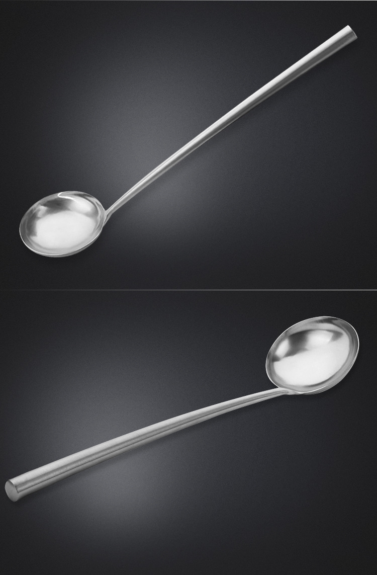 1pc 43cm långa handtag sked rostfritt stål spatel såser sked servis köksredskap verktyg  kx 230