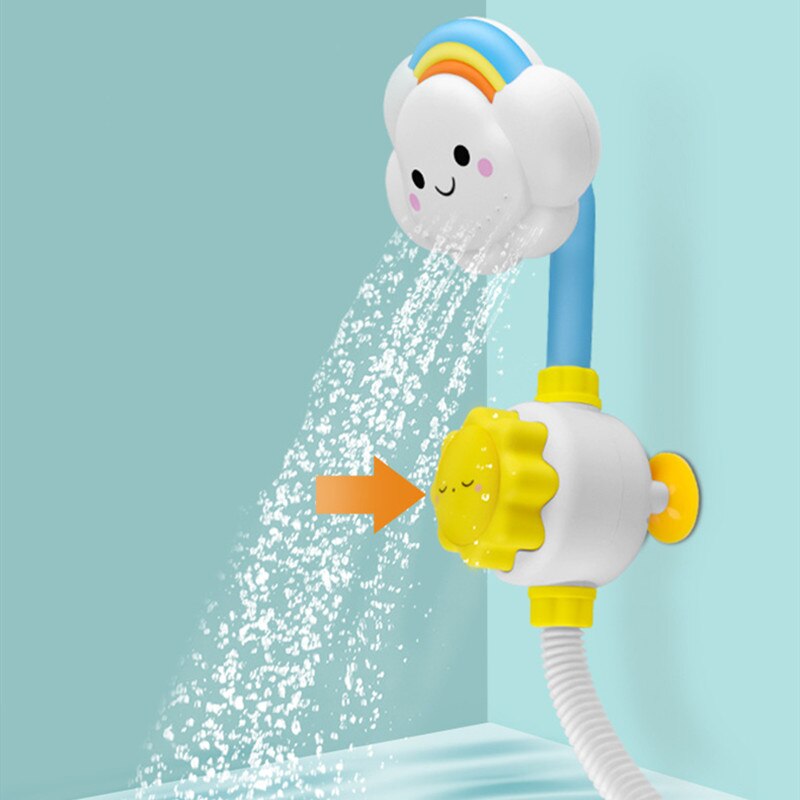 Nuovi giocattoli da bagno per giochi d&#39;acqua per bambini nuvole modello rubinetto doccia spruzzo d&#39;acqua giocattolo per bambini schizzi Sprinkler bagno regalo per bambini