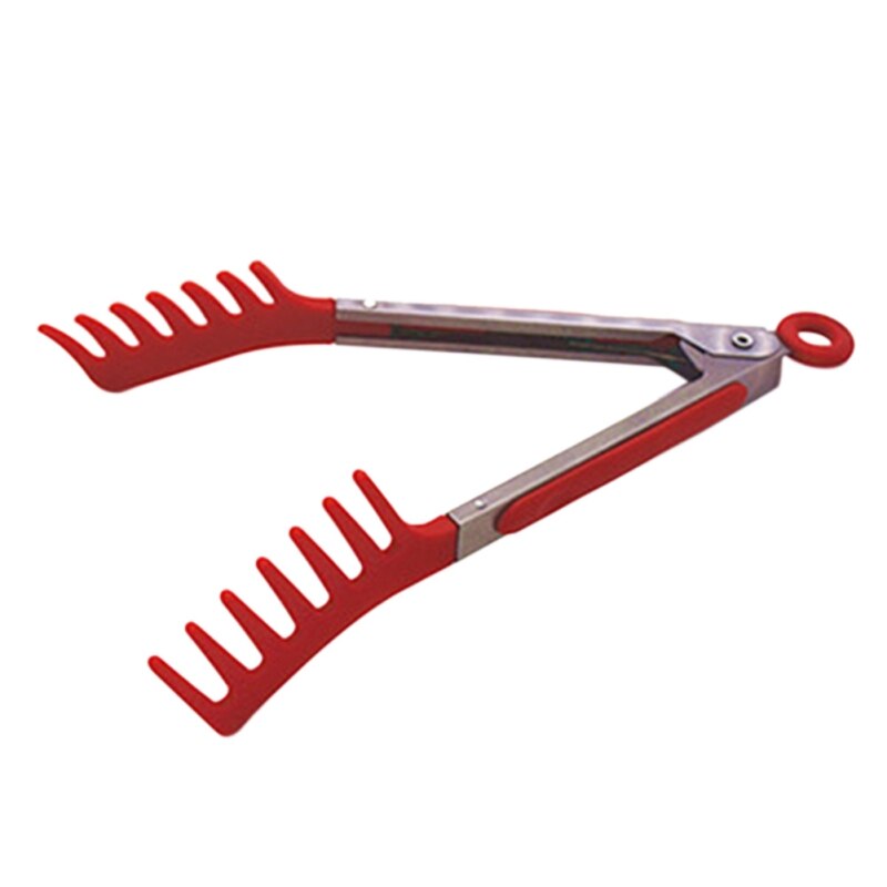 Silikon Nylon Nudel Zange Pasta Spaghetti Zange Lebensmittel Clips Edelstahl Griff Kochen Utensilien Küche Zubehör