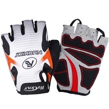 NUCKILY Short Finger Cycling Gloves Polyester Road Bike Hand Wear For Adults N3555: N3555 ORANGE / M