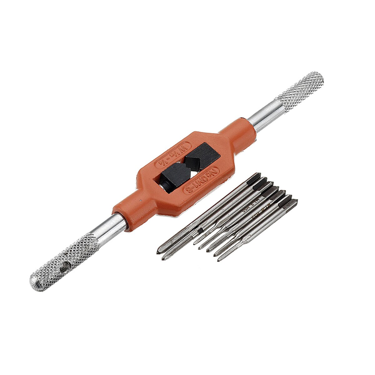 7 st  m1.1-m2.5 miniskruv handtappset handtapp gänga trådgängning gängkranar attackverktyg  m1-8 justerbar gängnyckel