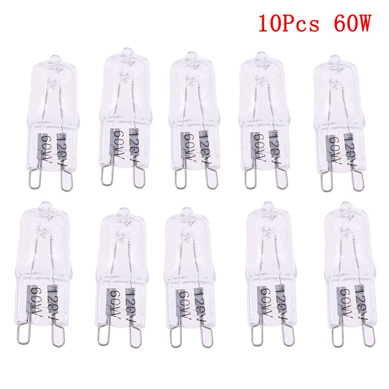 120V 25W 40W 60W Oven Light Bulb G9 High Temperature Bulb Steamer Light G9 Oven Lighting Bulb 10PCS