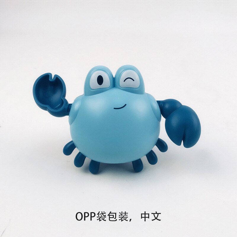 Baby Bath Toys Animal Cute Cartoon Tortoise Crab Classic Baby Water Toy Infant Swim Chain Clockwork Toy For Kid Newest: O