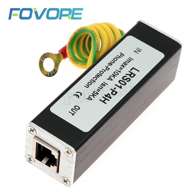 RJ11 Surge Protector Multipurpose Voorkomen Interferentie Rainny Dagen Telefoon Fax Veiligheid Kleine Thunder Arrester Thuis Snelle Respons