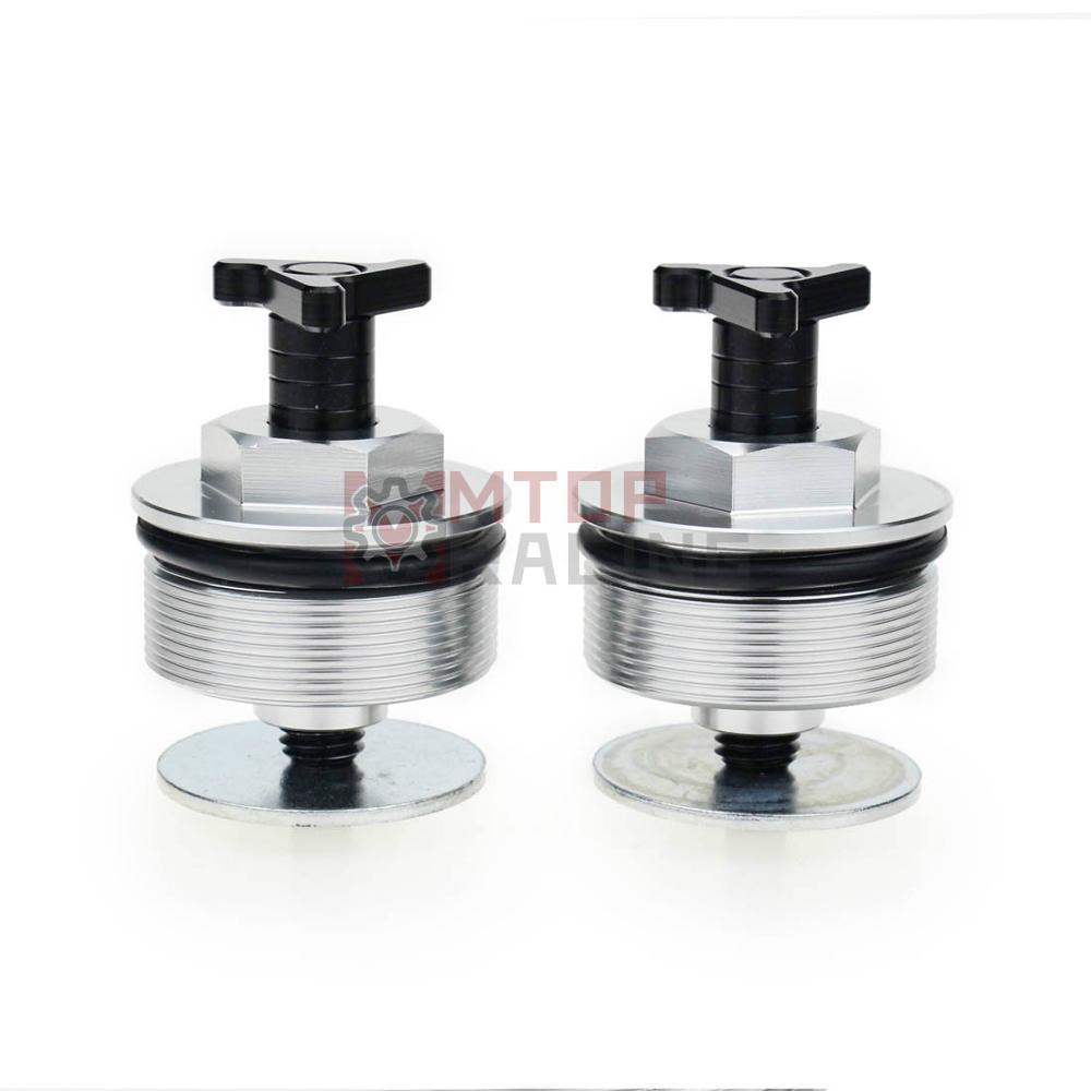 Tapa de horquilla de precarga para Yamaha XT660 43mm, pernos de horquilla triajustables