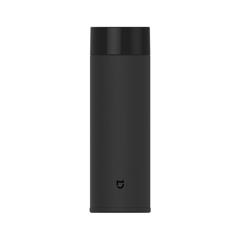 Original xiaomi mijia 350ml garrafa térmica de aço inoxidável copo garrafa de vácuo 6 horas garrafa de água garrafa térmica inteligente garrafa isolada: black
