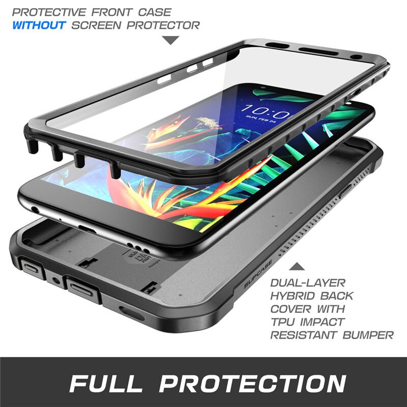 SUPCASE Per LG K40 Case (2019 Release) UB Pro di Tutto il Corpo Robusto Armi Della Copertura di Caso con Built-In Protezione Dello Schermo &amp; Cavalletto