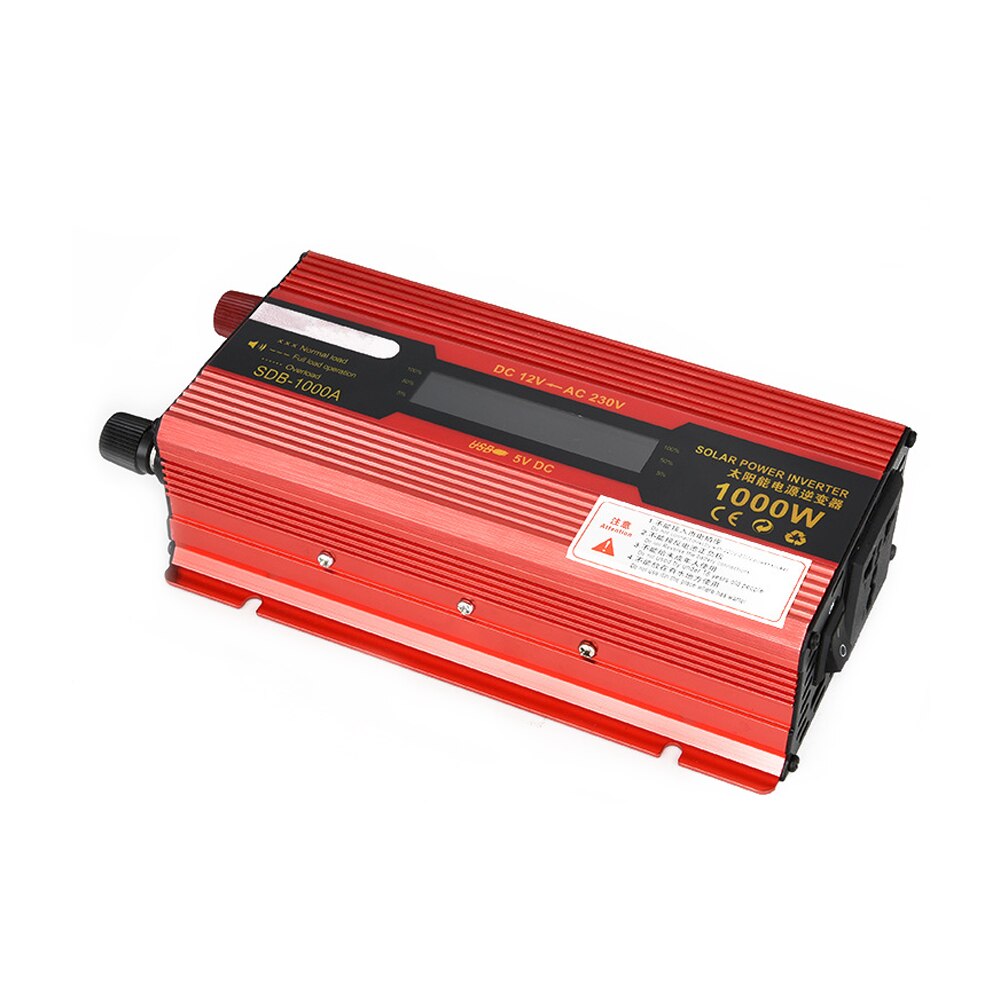 1000W Watt Carr Inverter Dc 12V Naar Ac 220V Usb Converter Auto Power Inverter Charger Adapter