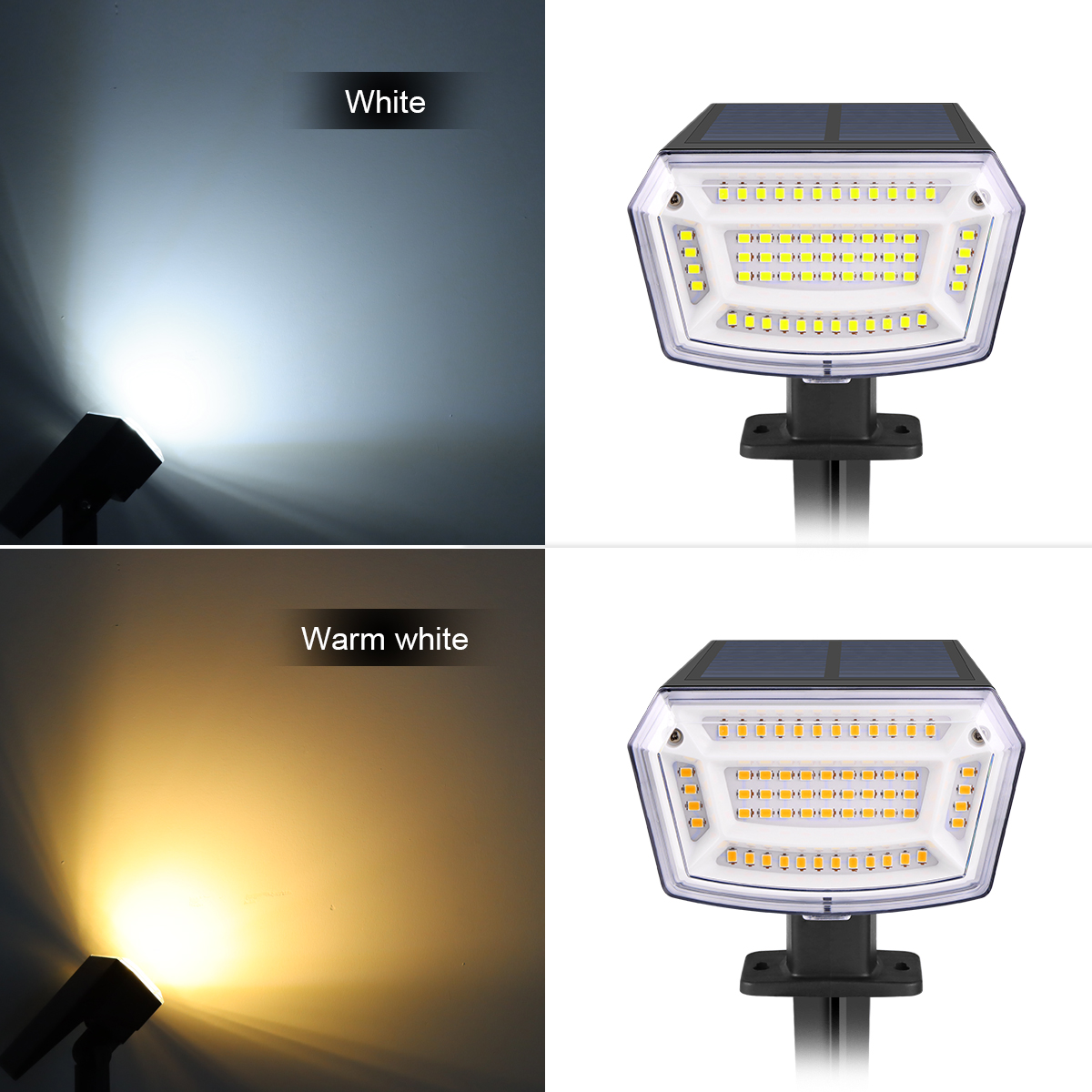Tuinverlichting op zonne-energie, waterdichte buitenlamp op zonne-energie, terrasverlichting, tuinverlichting, gazonverlichting, landschapsverlichting, nachtverlichting, decoratie