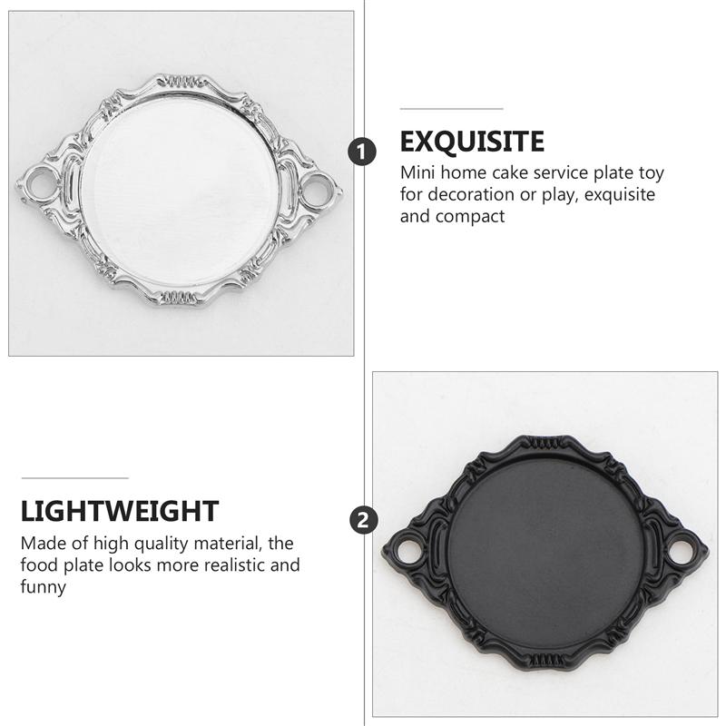 2 stücke Mini Haus Kuchen Platte Modell Lebensechte Interessant Backen Platte Modell Mini Kuchen Platte