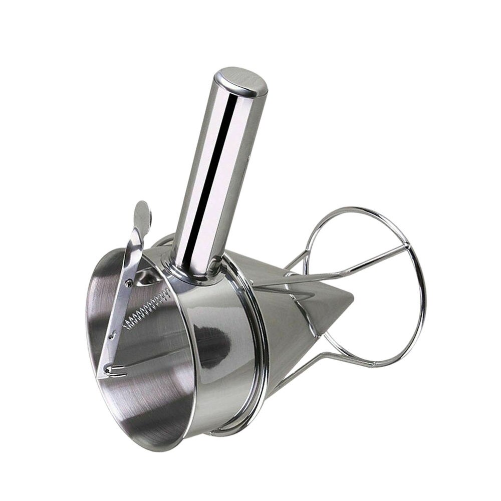 1 stk rustfrit stål donut cupcake vaffeldej tragt pandekage dispenser kit maker hjælper køkken bagning madlavningsværktøjer
