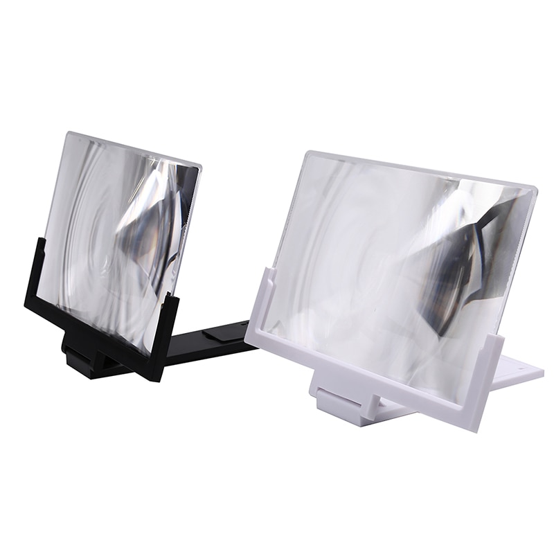 1 pièces 14 pouces Mobile 3D lentille écran de film agrandir 3X loupe support pliant support de téléphone pour téléphones mobiles universels