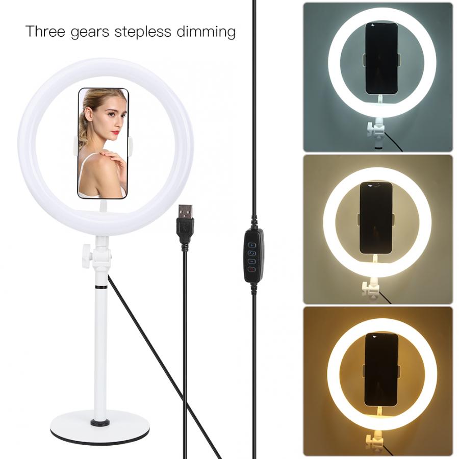 10 Inch Ring Vullen Licht Mobiele Telefoon Knippert Verstelbare Helderheid Voor Live-uitzending Selfie Makeup Fotografie