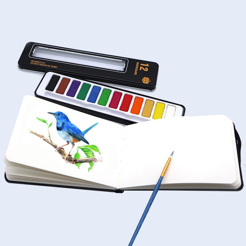 Kemila 12/18/24/36/Kleur Solide Aquarel Set Basic Neone Glitter Aquarel Verf Voor Tekenen art Verf Levert