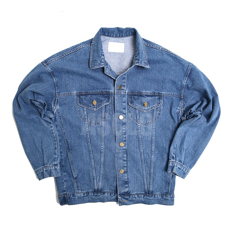 Casual Japanese Korean male Korean wild retro washed casual punk simple denim jacket baseball coat