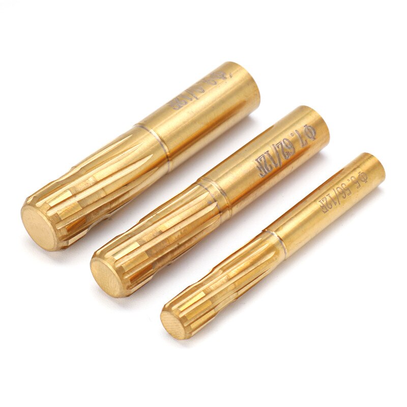 12 Grooves Flutes Reamer 5.56-9cm Push Rifling Button Chamber Milling Cutter Reamer Precision Double Layer Blade Machine Tool