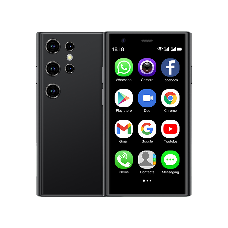 Soyes s23 pro 3.0 "android8.1 mini smartphone 2gb ram 16gb rom duplo sim em espera 1000mah 3g rede compacto telefone móvel: Preto