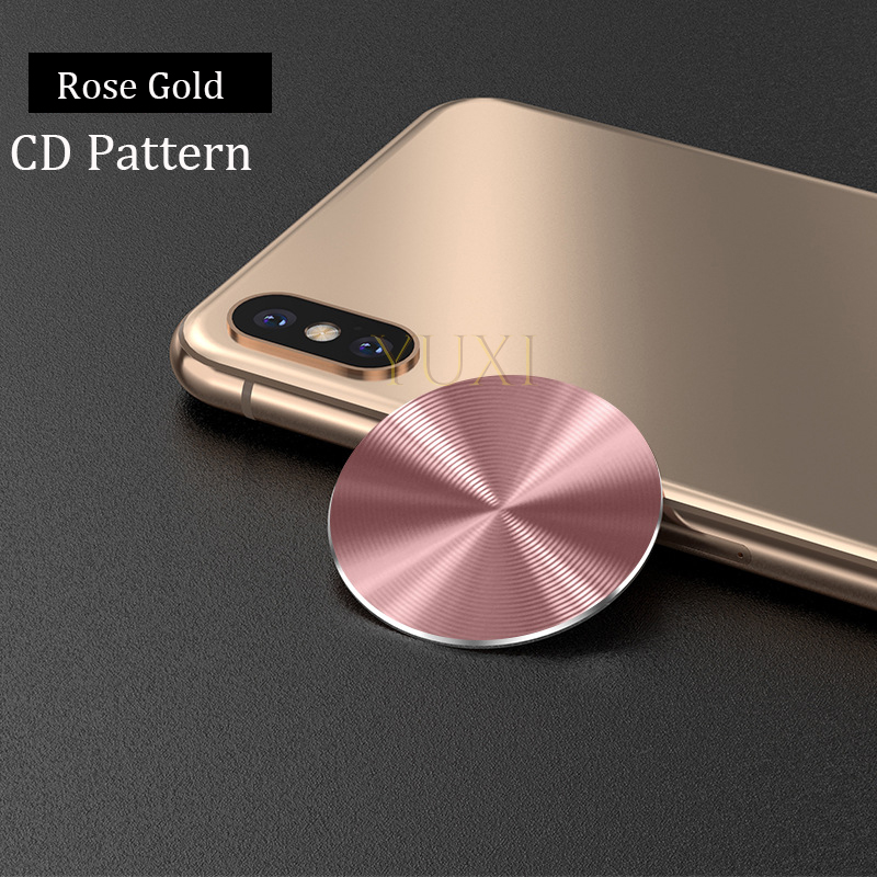 Dünne Metall Platte Disk Für Magnetische Auto Telefon Halfter Eisen Blatt Aufkleber Disk Für Magnet Tablette Schreibtisch Telefon Auto Ständer Halterung Runde: Rose