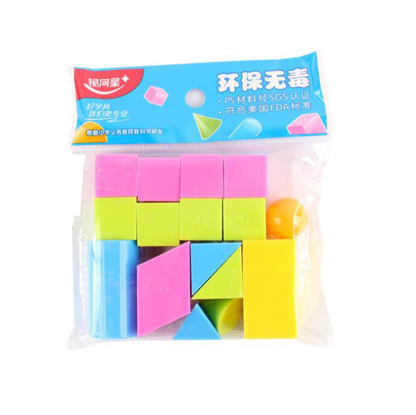 16pcs/set student teaching geometry model Mathematical graphics guide Cube Cylinder Cone cuboid Sphere