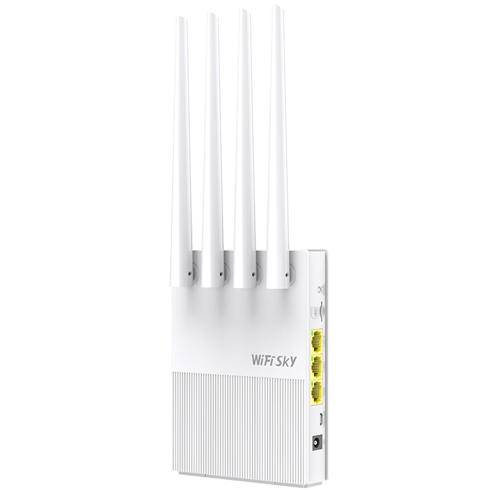 Wifisky WS-R642 2.4Ghz Draadloze Wifi Router Outdoor 4G Sim-kaart Draadloze 4 Antennes Industriële Grade Cpu Hoge Snelheid wifi Router