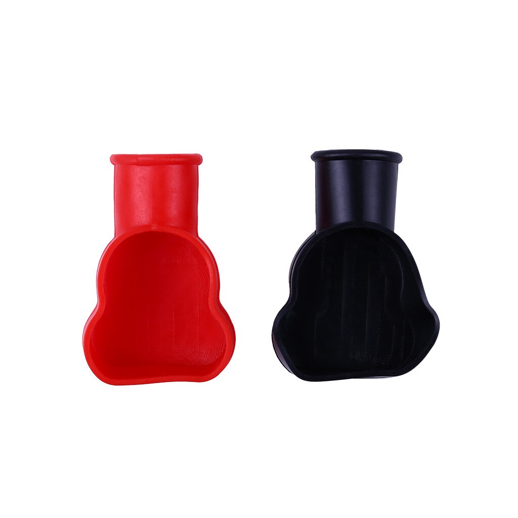 2 pc Positive Negative Red Battery Terminal Cover Car Battery Negative Positive Terminal Covers Cap Boat Insulating Protector