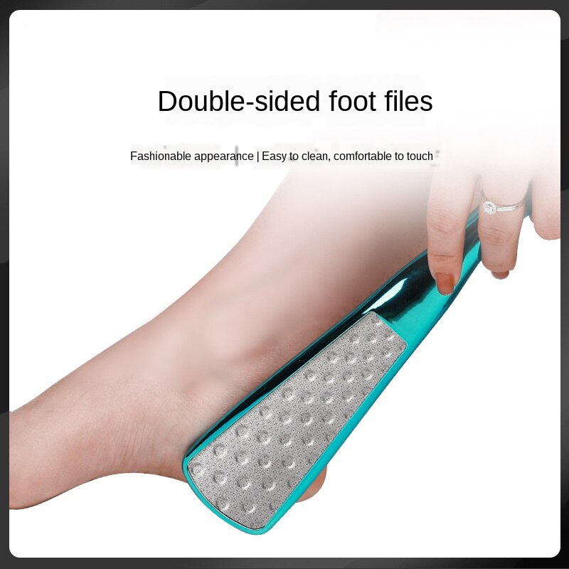 1 stk fotfil raspsliper død hud vakuum callusfjerner rustfritt stål fotskrubb hælfil til pedikyr fotpleieverktøy