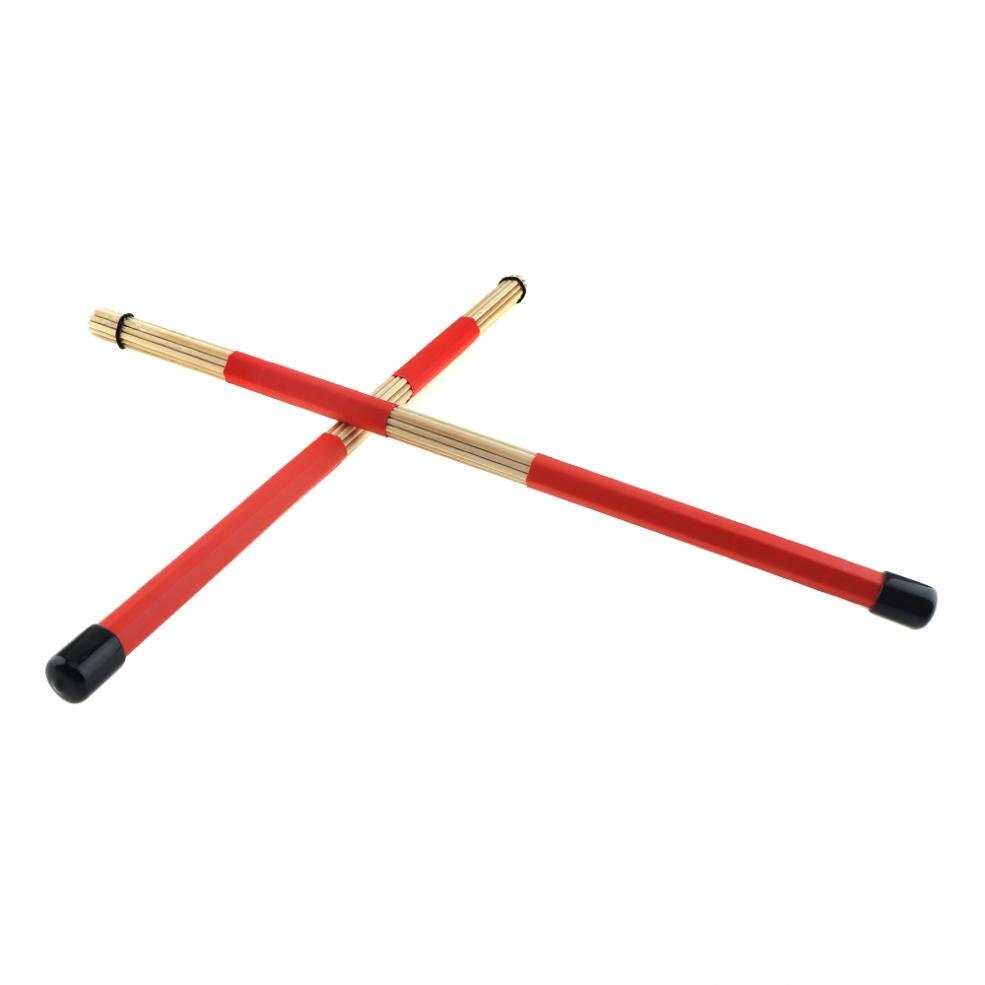 2pcs 40cm Wooden Rods Rute Jazz Drum Sticks Drumsticks Percussion Instruments Accessories for Drum Set