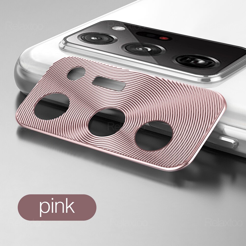 Osłona kamery na gelaxi nie 20 ultra obudowa metalowa osłona pierścienia ochronnego do samsung galaxy not20 note20 uwaga 20 ultra okładka: note 20 / Pink