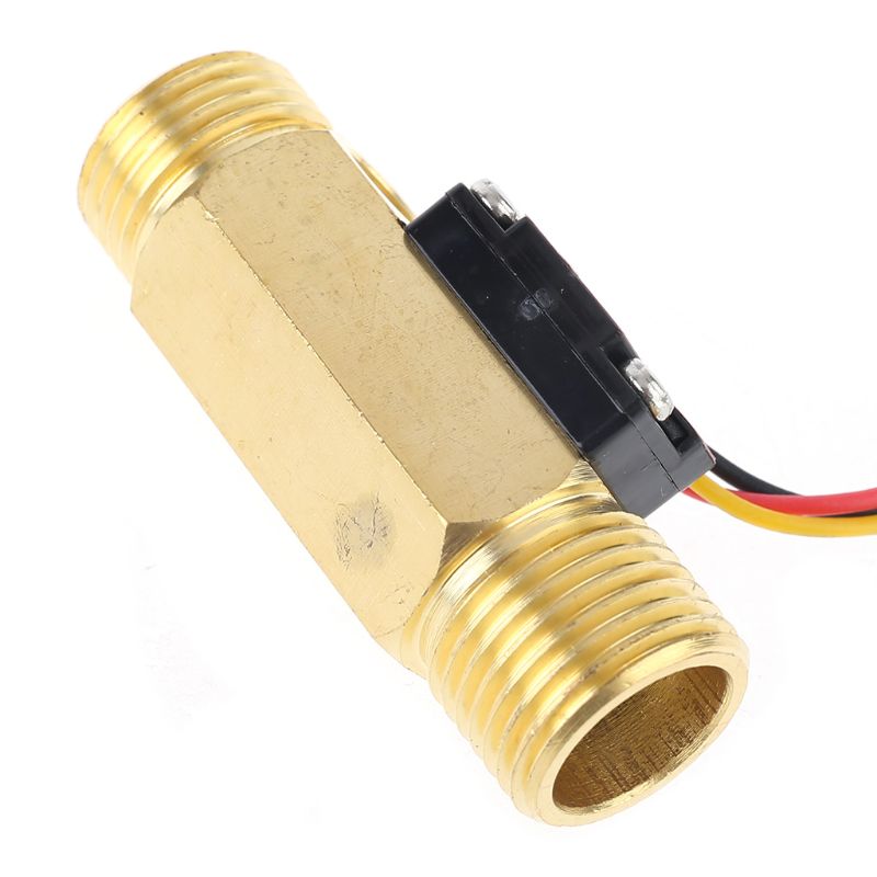 Digital LCD display Water flow sensor meter flowmeter totameter Temperature time record With G1/2 flow sensor