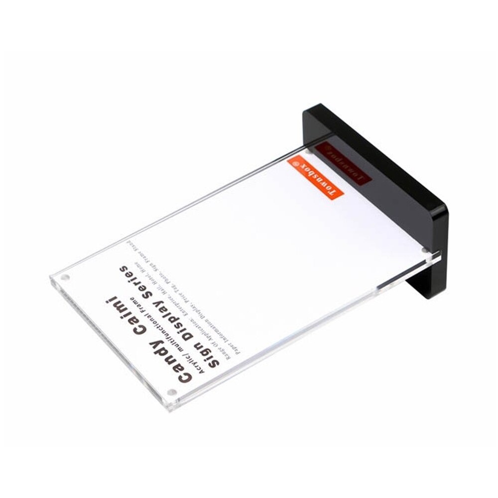 Magnetic Acrylic Frame Stand A6 Menu Name Card Stand Desk Sign Wedding Table Photo Frame Rack Price Tag Display Label Holder