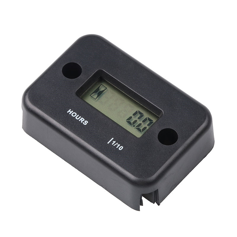 Waterproof Inductive Digital Hour Meter gauge LCD Display Hour meter for Bike Motorcycle ATV Snowmobile Boat Ski Dirt Gas Engine